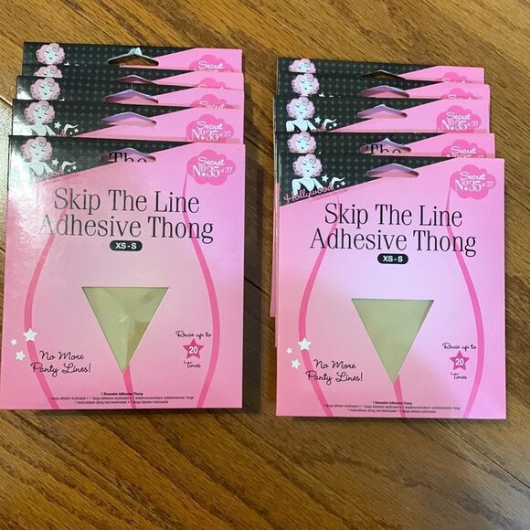 Hollywood Fashion Secrets NEW Adhesive XS-S Thong Set of TEN - Picture 1 of 10